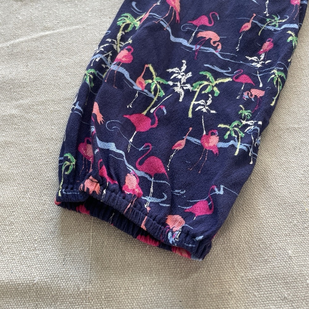 Tori Richard Honolulu Mini Dress Womens 10 Blue Floral Hawaiian Off The Shoulder - Picture 4 of 8